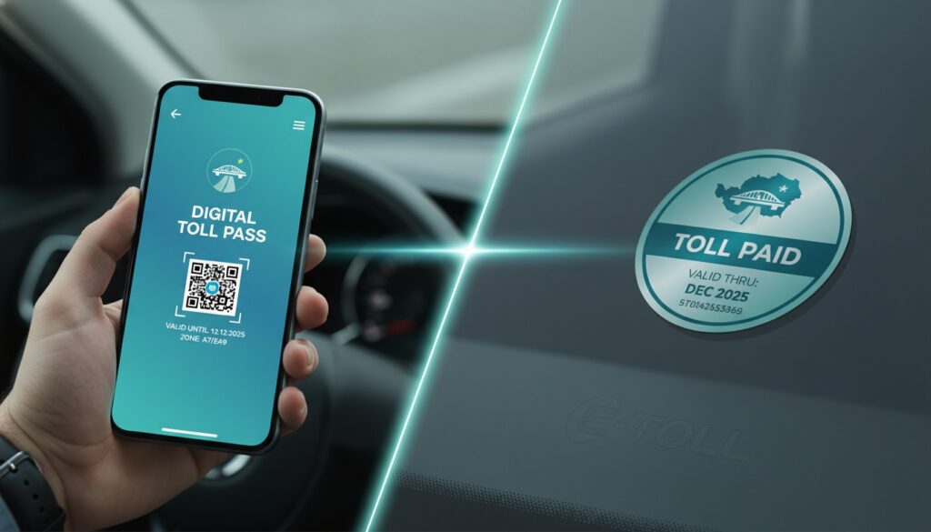 Digitale Vignette vs. Klebevignette: Vor- und Nachteile im Vergleich